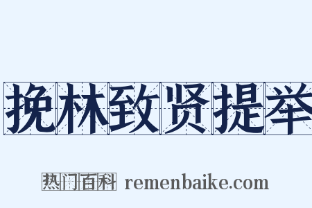 挽林致贤提举是什么意思的图片